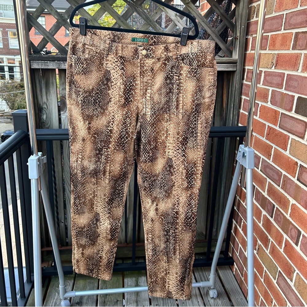 Lauren Ralph Lauren Snake Pants 16W